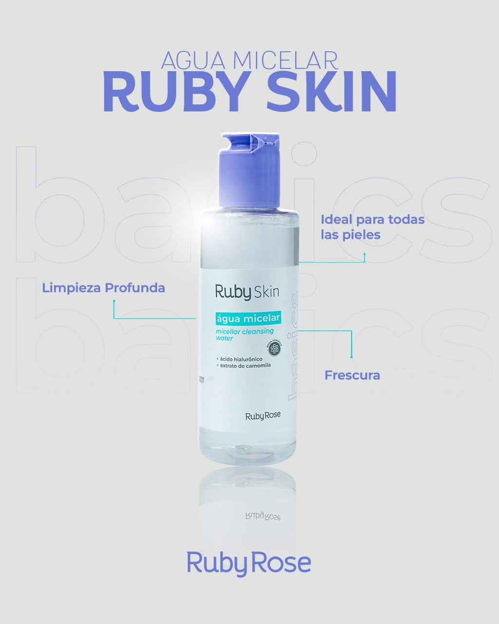 Agua Micelar Ruby Skin Basics